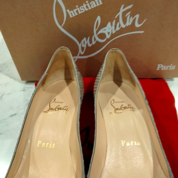 CHRISTIAN LOUBOUTIN MATER CLAUDE 85 PYTHON LUCIDO - Picture 9 of 14